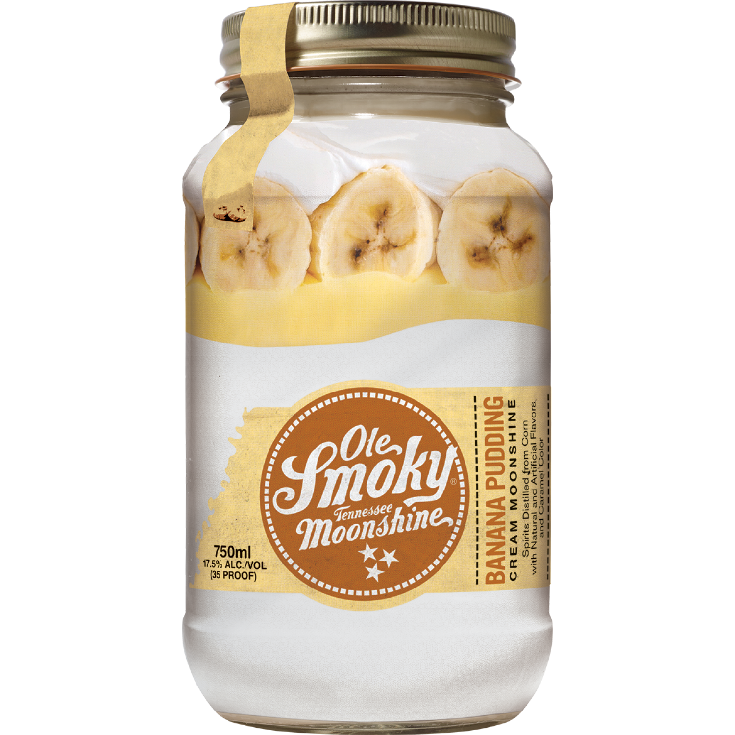 slide 1 of 2, Ole Smoky Banana Pudding Cream Tennessee Moonshine 750 ml, 750 ml