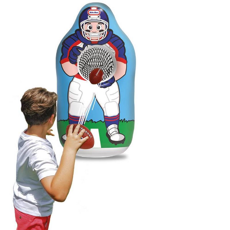slide 3 of 5, Little Tikes 2 in 1 Jumbo Trainer - 3pc: PVC Toy Includes Baseball & Football Sets, 3 ct