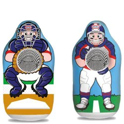 Little Tikes 2 in 1 Jumbo Trainer - 3pc: PVC Toy Includes Baseball & Football Sets
