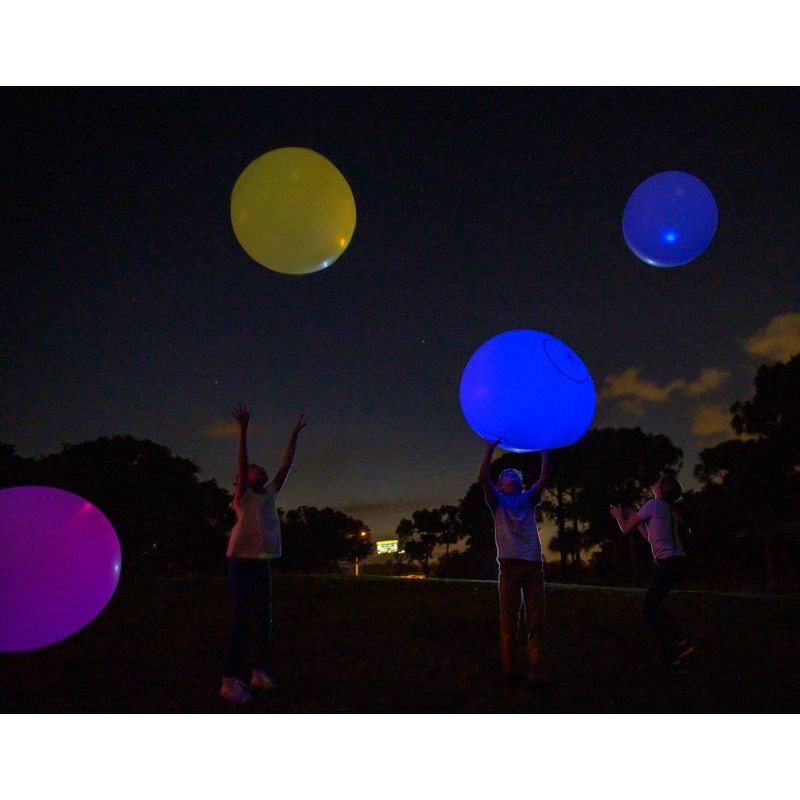 slide 3 of 3, Wubble Brite New Valve: Playground Game for Kids, 8" Plastic Ball, 1 ct