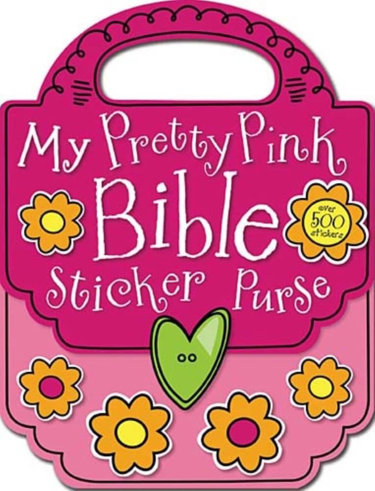 slide 1 of 1, My Pretty Pink Bible Sticker Purse By Chris Scollen, 40 pages