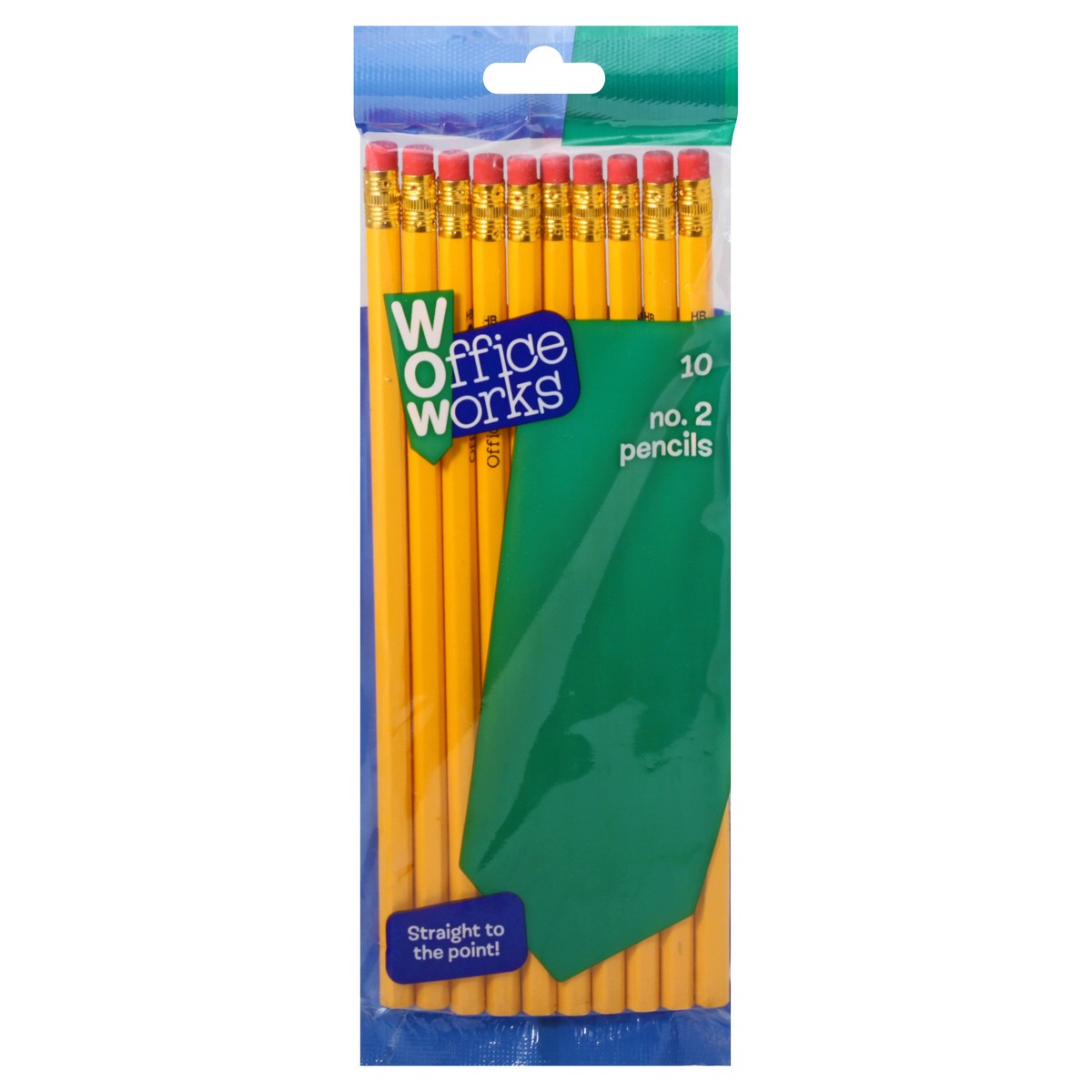 slide 1 of 9, Officeworks Office Works No. 2 Pencils - Yellow, 10 ct