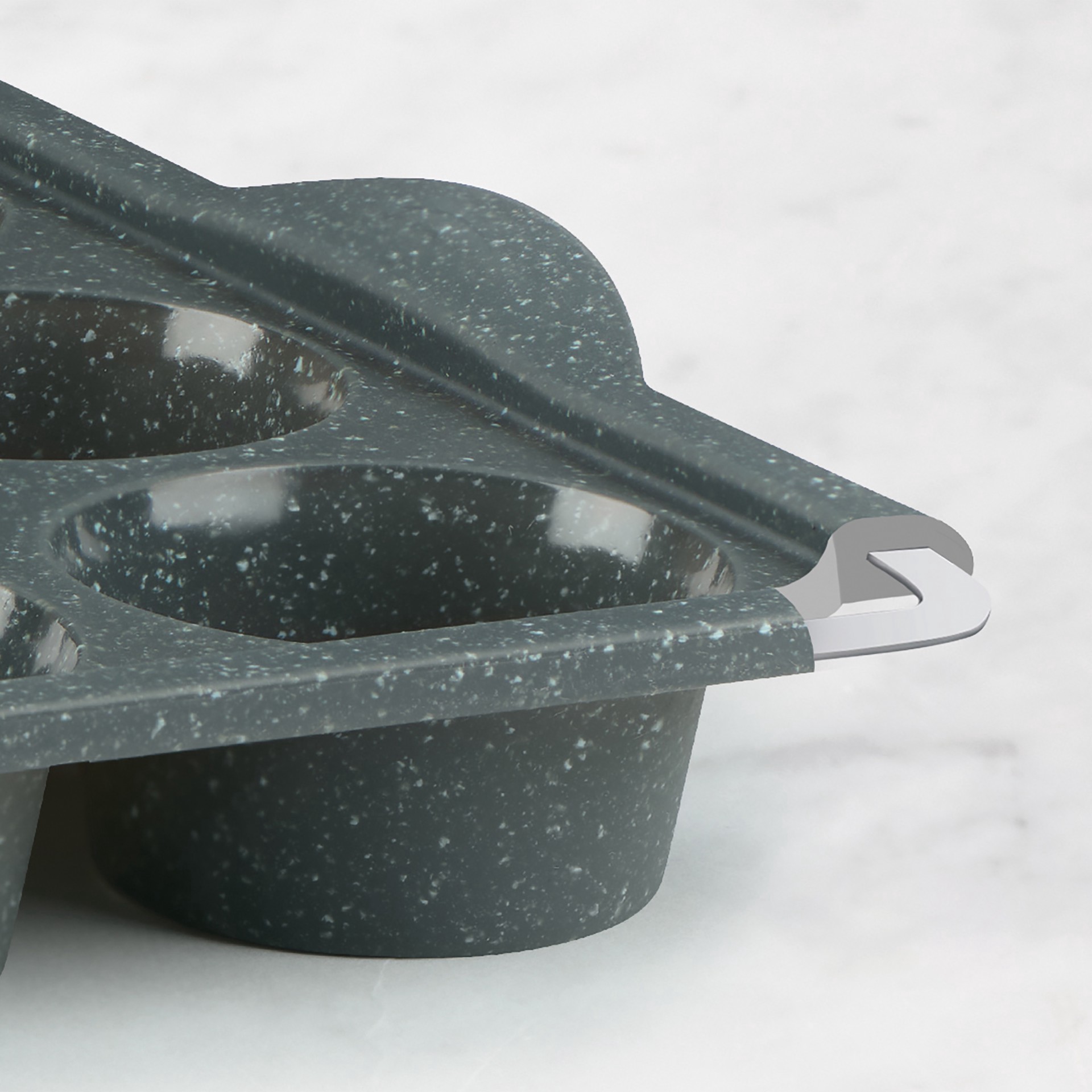 slide 2 of 5, 8-Cavity Metal-Reinforced Silicone Mini Loaf Pan By Celebrate It, 9.8 in x 13.90 in x 2.21 in