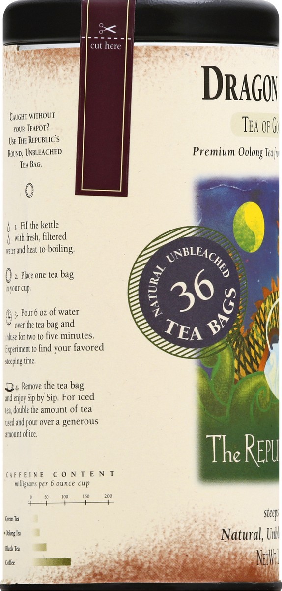 slide 4 of 12, The Republic of Tea Bags Dragon Oolong Tea 36 ea, 36 ct