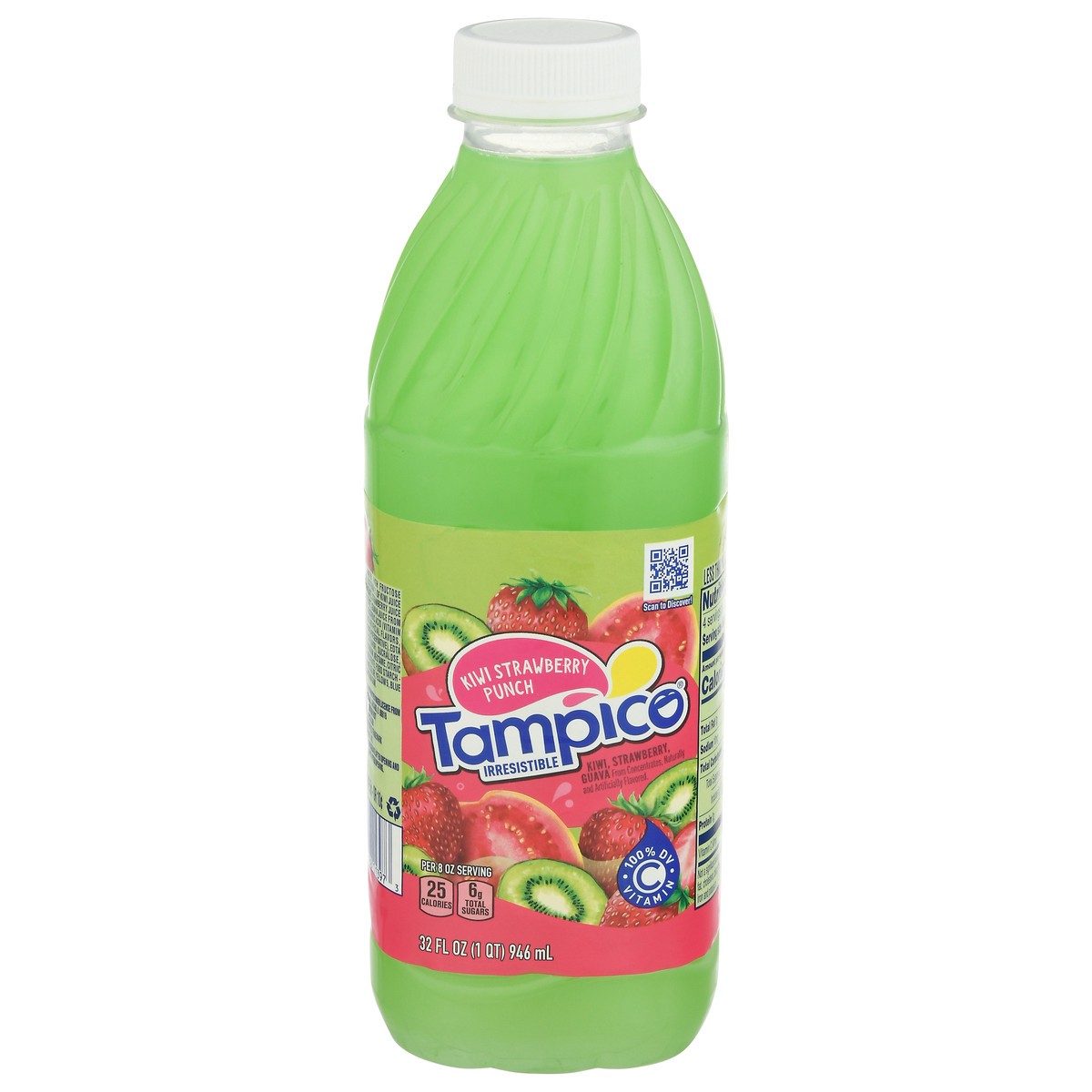 slide 1 of 9, Tampico Kiwi Strawberry Punch Soda - 32 fl oz, 32 fl oz