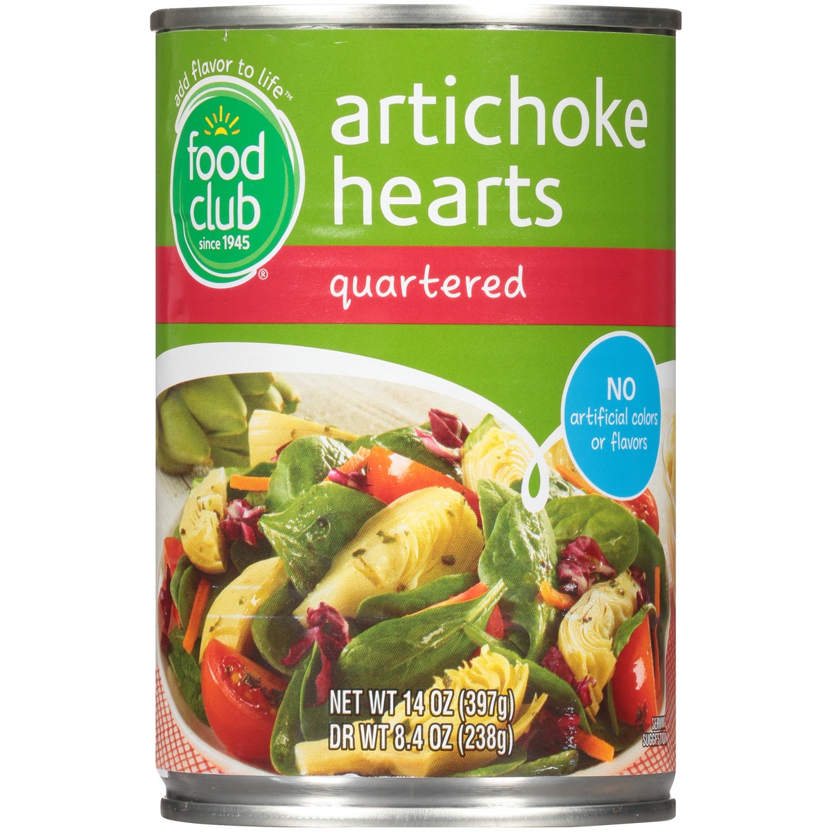 slide 8 of 12, Food Club Quartered Artichoke Hearts, 14 oz