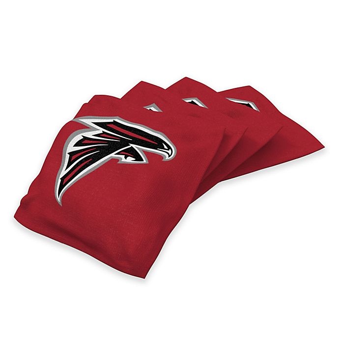 slide 1 of 1, NFL Atlanta Falcons Regulation Cornhole Bean Bags - Red, 4 ct; 16 oz