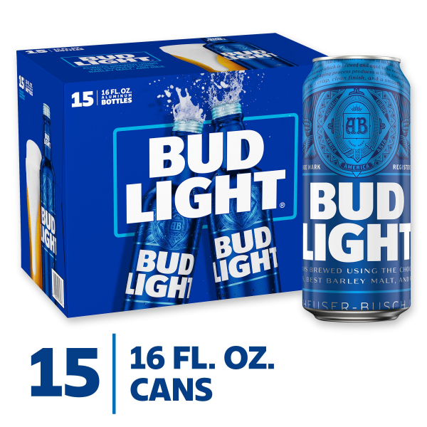 slide 2 of 19, Bud Light Beer, 16 fl oz