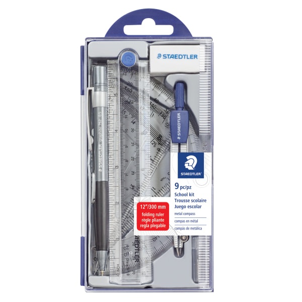 slide 1 of 1, STAEDTLER 9-Piece Math School Kit, 1 ct