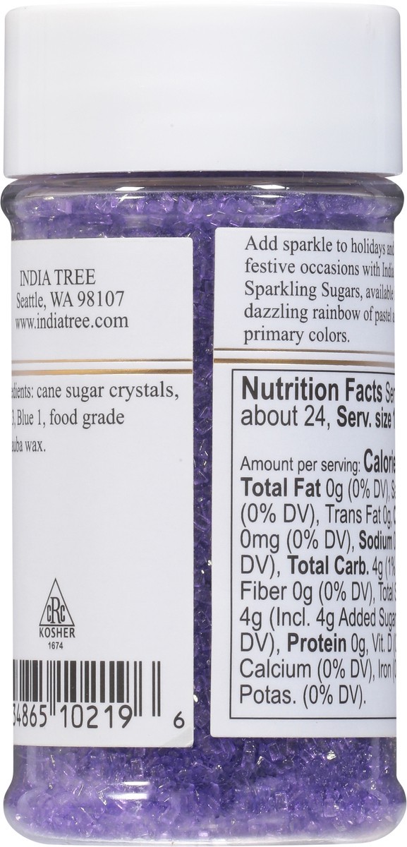 slide 8 of 9, India Tree Ultra Violet Sparkling Sugar 3.5 oz, 3.5 oz