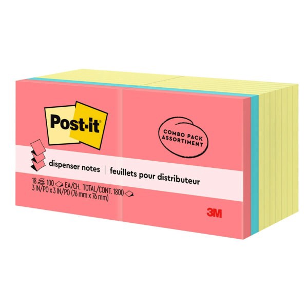slide 6 of 10, Post-it Post - it Pop - up Notes Bonus pk Pop - Up Refills 3 x 3 - Canary Yellow, 18 ct