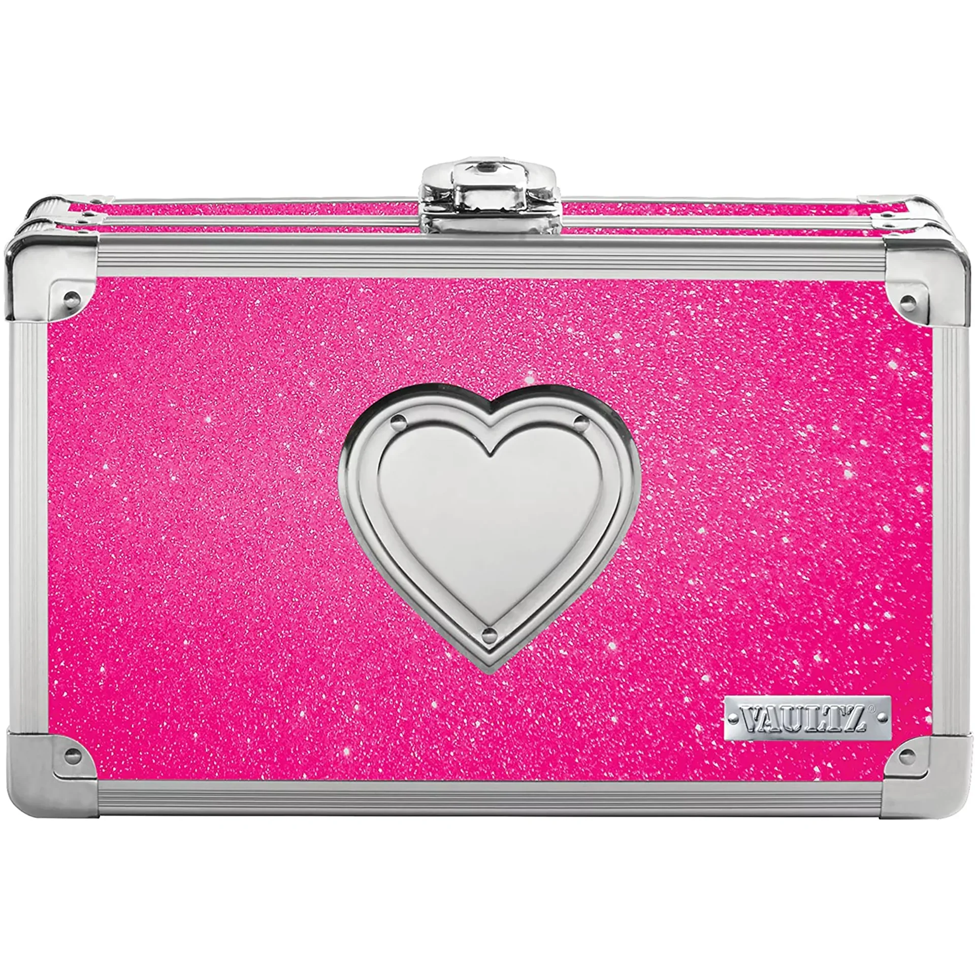 slide 1 of 1, Vaultz Locking Pencil Box - Pink Bling, 1 ct