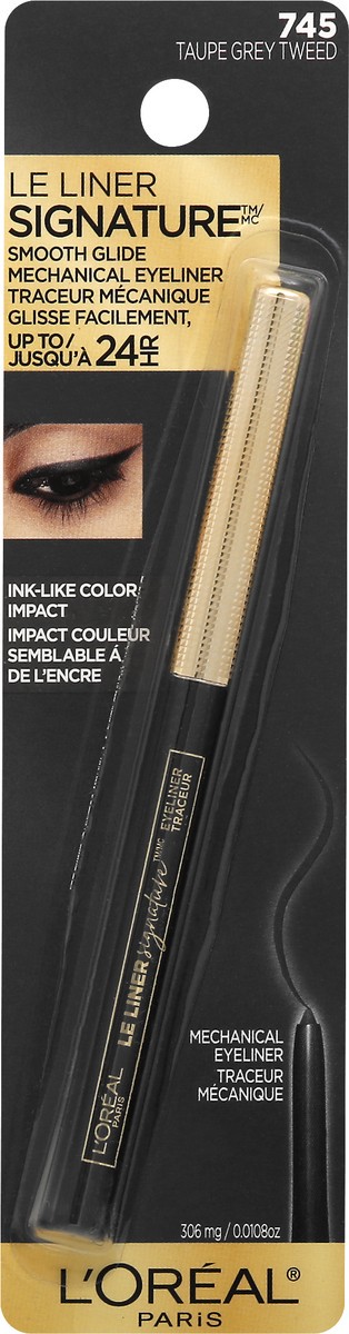 slide 7 of 9, L'Oréal L'Oreal Paris Le Liner Signature Taupe Grey Tweed Mechanical Eyeliner, 0.011 oz