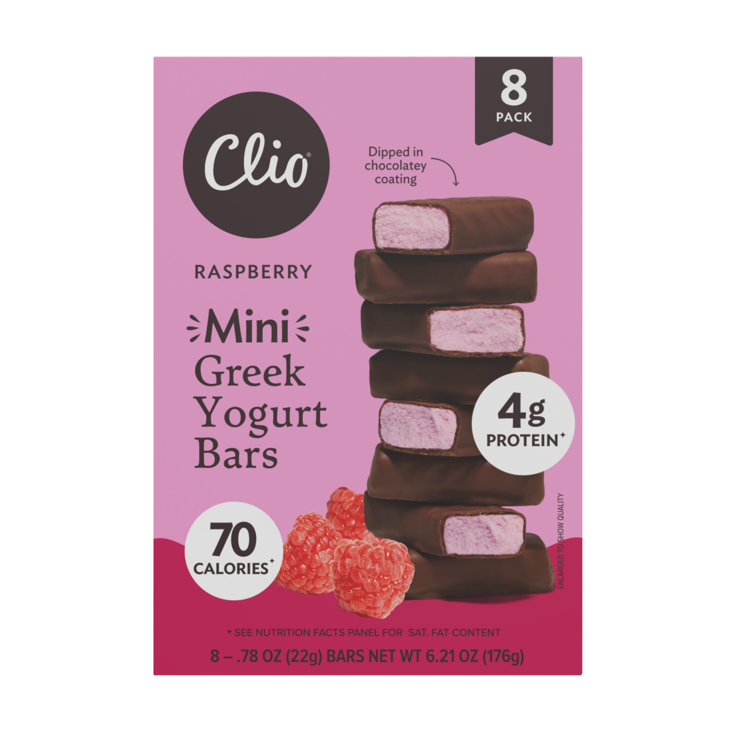 slide 1 of 3, Mini Greek Yogurt Bar, 6.21 oz