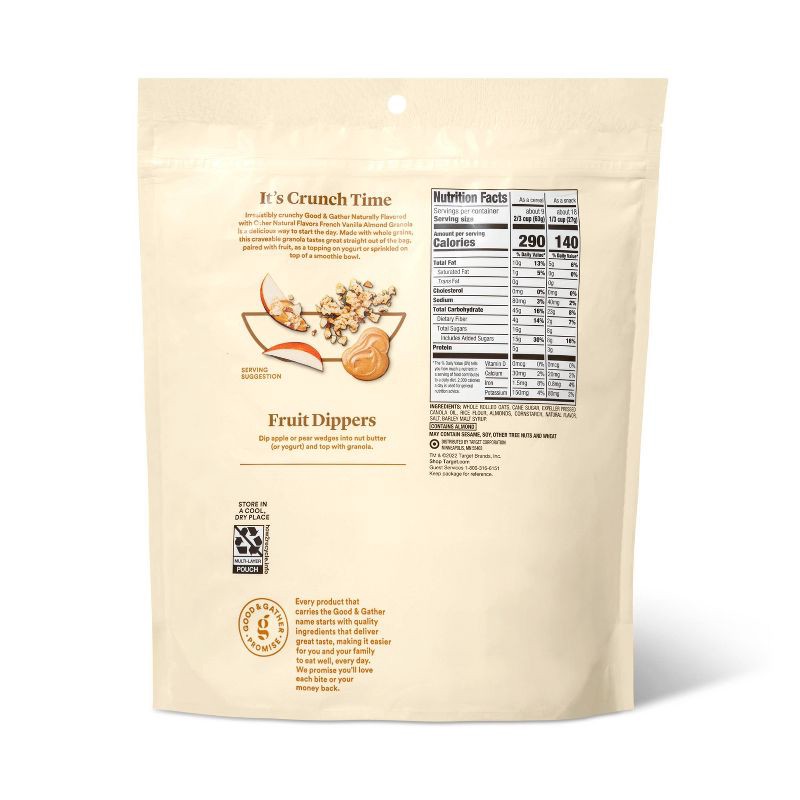 slide 3 of 3, French Vanilla Almond Granola - 20oz - Good & Gather™, 20 oz