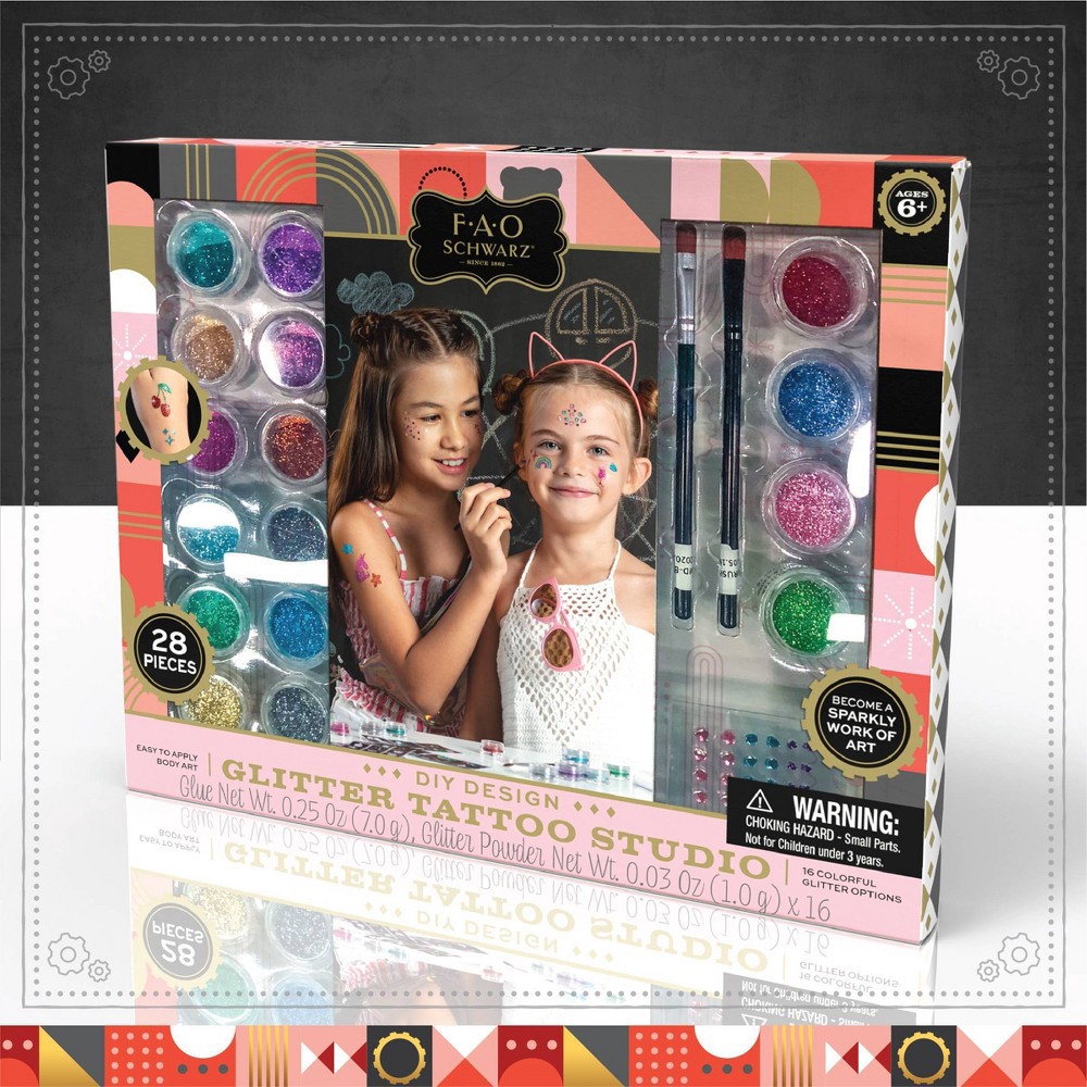 FAO Schwarz DIY Design Glitter Tattoo Studio 1 ct Shipt