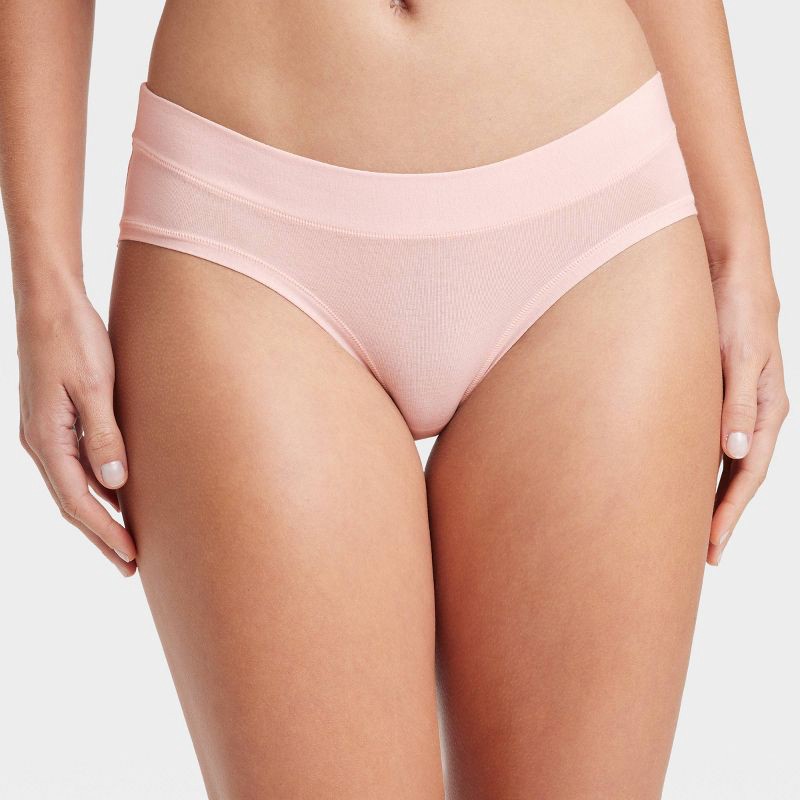 slide 3 of 5, Women's Cotton Comfort Hipster Underwear - Auden™ Pink XL, 1 ct