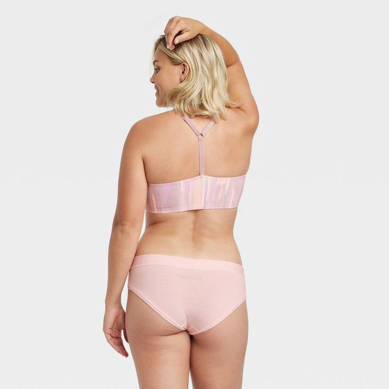 slide 5 of 5, Women's Cotton Comfort Hipster Underwear - Auden™ Pink XL, 1 ct