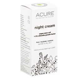 ACURE Brilliantly Brightening Night Cream With Argan Stem Cell + Chlorella