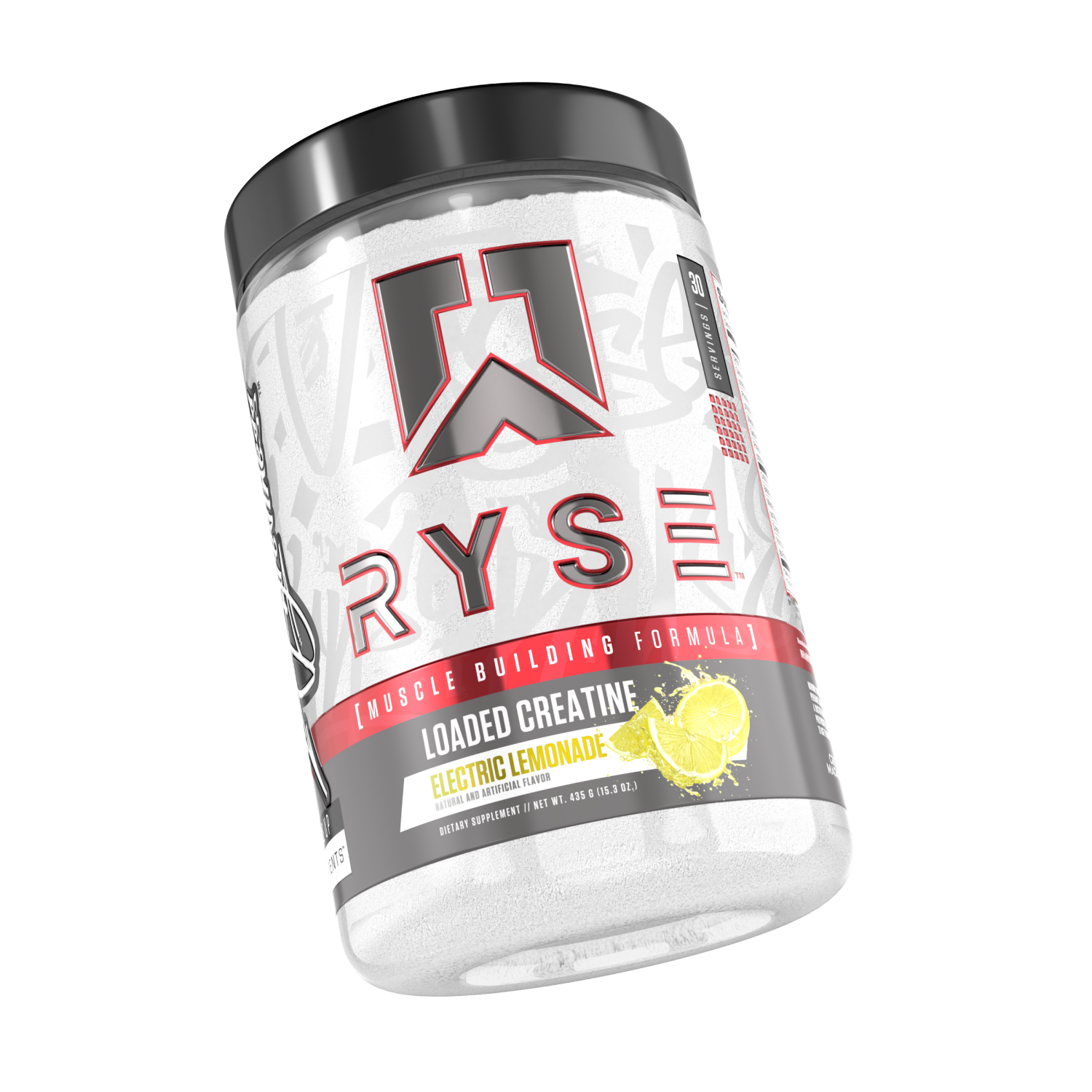 slide 3 of 3, Ryse Muscle Building Formula Electric Lemonade Loaded Creatine 15.3 oz, 15.3 oz