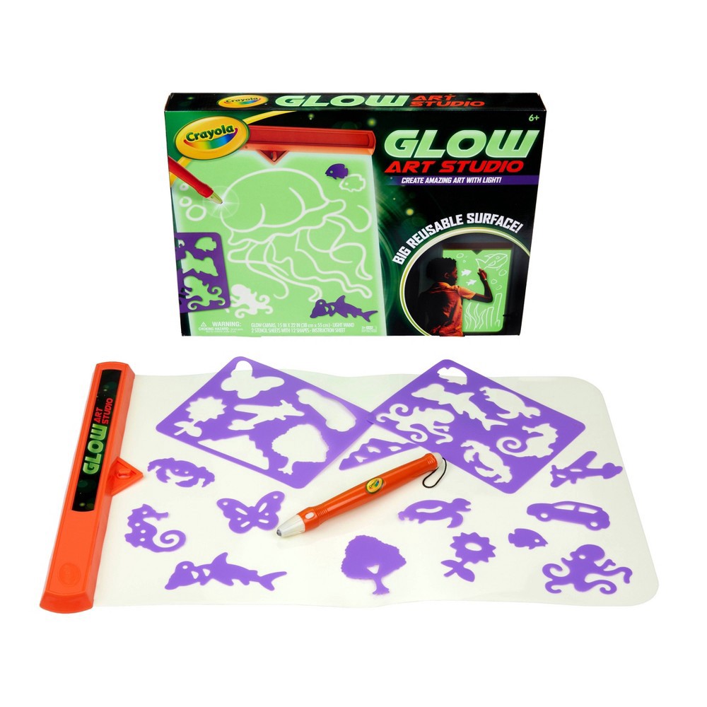 slide 4 of 5, Crayola Glow Art Studio, 1 ct