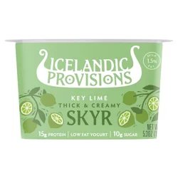 Icelandic Provisions Key Lime Thick & Creamy Low Fat Skyr 5.3 oz