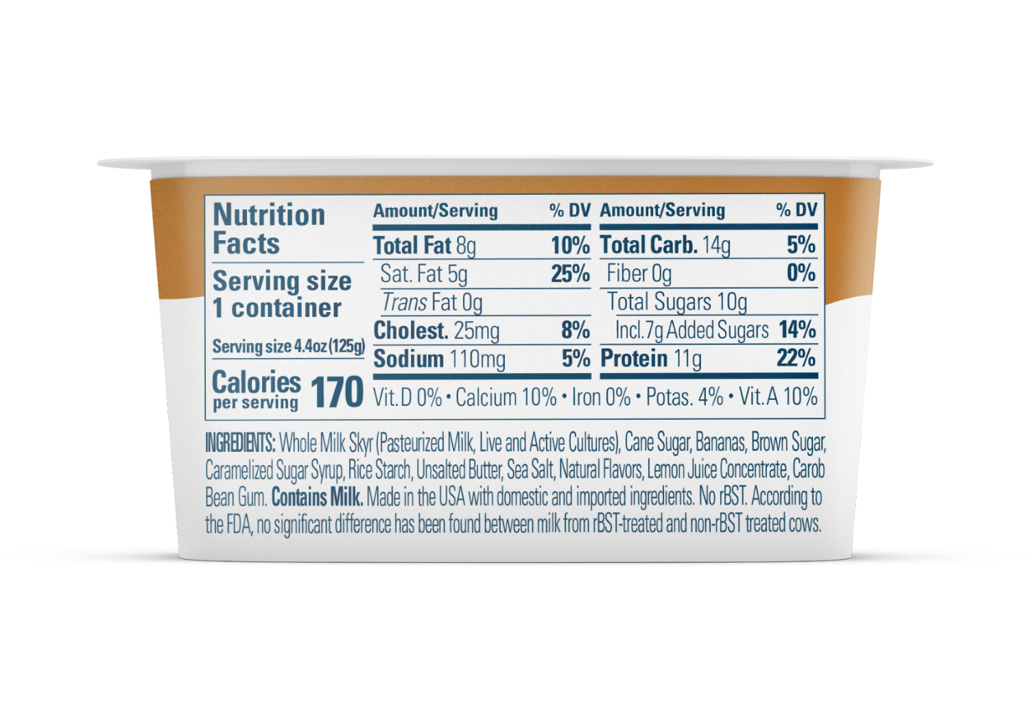 slide 2 of 4, Icelandic Provisions Extra Creamy Salted Caramel & Banana, 4.4 oz