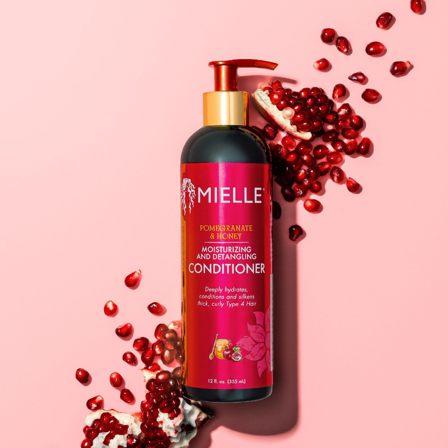slide 3 of 3, Mielle Moisturizing and Detangling Pomegranate & Honey Conditioner 12 fl oz, 12 fl oz