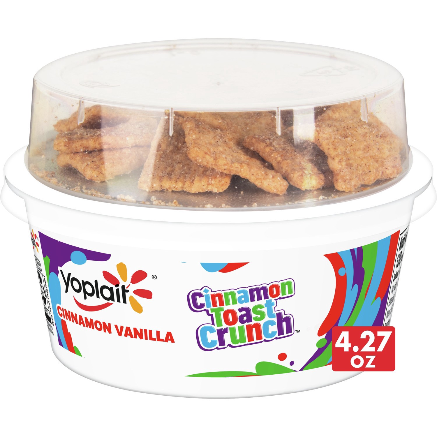 Yoplait Cinnamon Toast Crunch Cereal Topped Yogurt Cup 4.27oz 4.27 oz