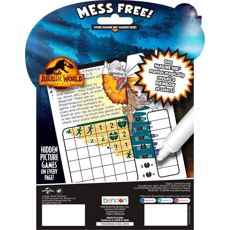 slide 2 of 5, Bendon Jurassic World: Dominion Imagine Ink Book, 1 ct