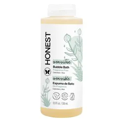 The Honest Company Sensitive Bubble Bath Fragrance Free - 12 fl oz: Gel, Paraben-Free, Formaldehyde-Free