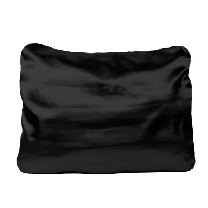 slide 2 of 2, Morning Glamour Satin Standard Pillowcases - Black, 2 ct