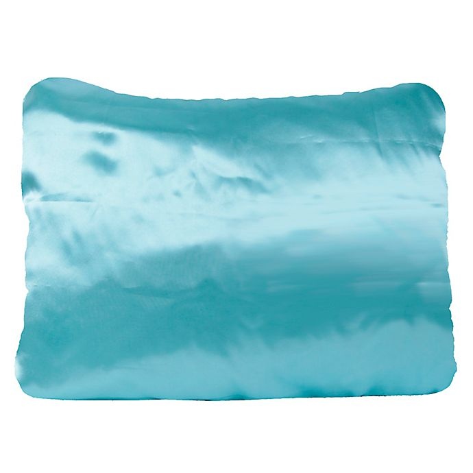 slide 2 of 2, Morning Glamour Satin Standard Pillowcase - Aqua, 1 ct