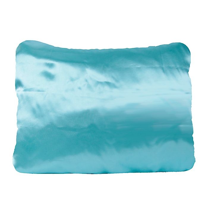 slide 2 of 2, Morning Glamour Satin Standard Pillowcases - Aqua, 2 ct