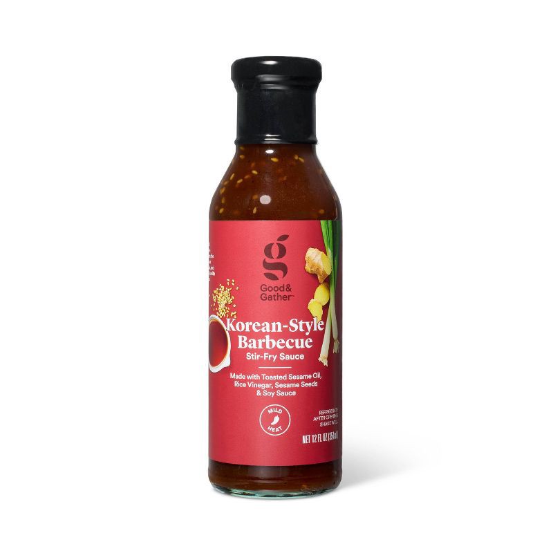 slide 1 of 3, Korean Barbeque Stir Fry Sauce - 12oz - Good & Gather™, 12 oz