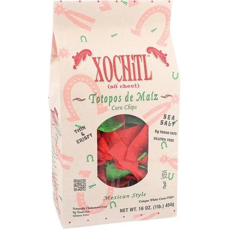 slide 1 of 1, Xochitl Holiday Xmas Chips, 16 oz