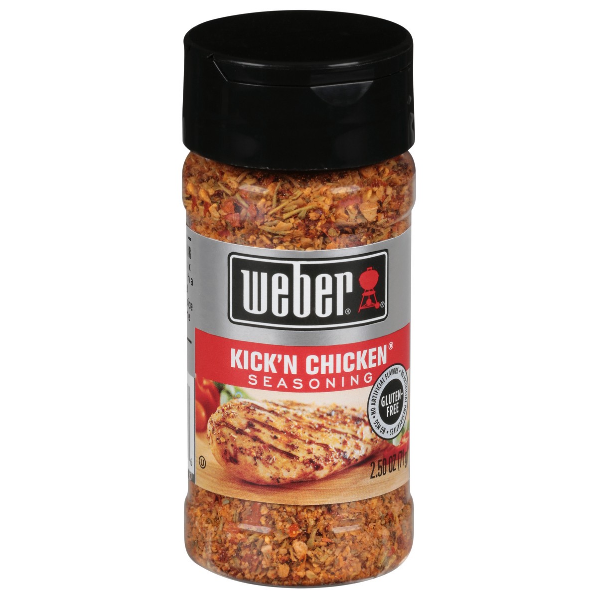 slide 1 of 7, Weber Kick'N Chicken Seasoning, Kosher, 2.5 OZ, 2.5 oz