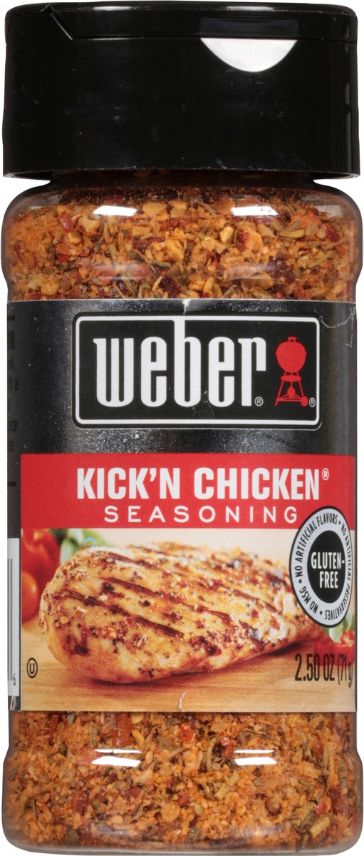 slide 5 of 7, Weber Kick'N Chicken Seasoning, Kosher, 2.5 OZ, 2.5 oz