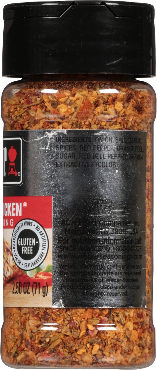 slide 7 of 7, Weber Kick'N Chicken Seasoning, Kosher, 2.5 OZ, 2.5 oz