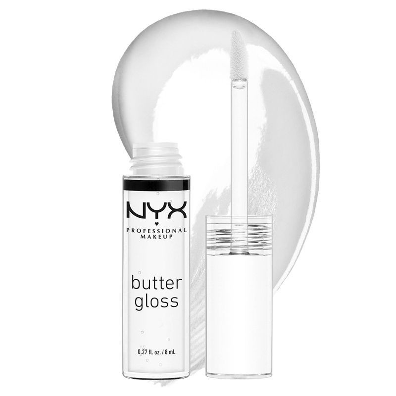 slide 2 of 11, NYX Professional Makeup Butter Lip Gloss - 54 Clear - 0.27 fl oz, 0.27 fl oz