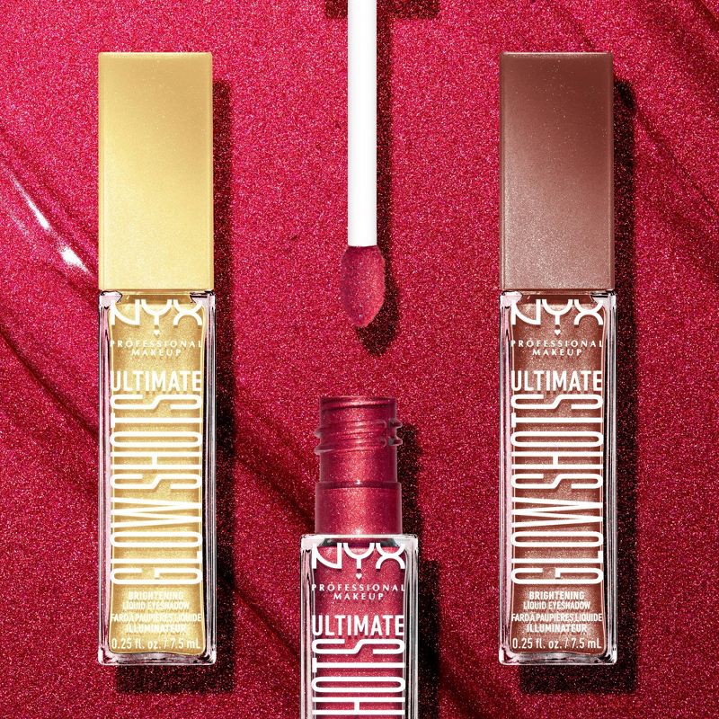 slide 6 of 10, NYX Professional Makeup Ultimate Glow Shots Vitamin C Infused Liquid Eyeshadow - Mango Moment - 0.25 fl oz, 0.25 fl oz