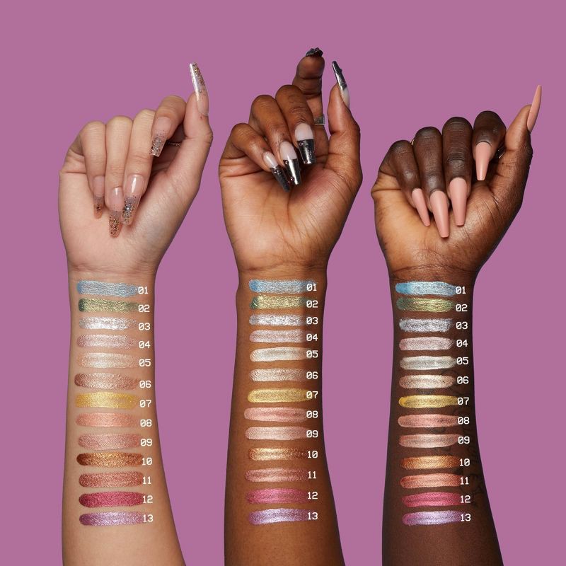 slide 5 of 10, NYX Professional Makeup Ultimate Glow Shots Vitamin C Infused Liquid Eyeshadow - Highkey Lychee - 0.25 fl oz, 0.25 fl oz