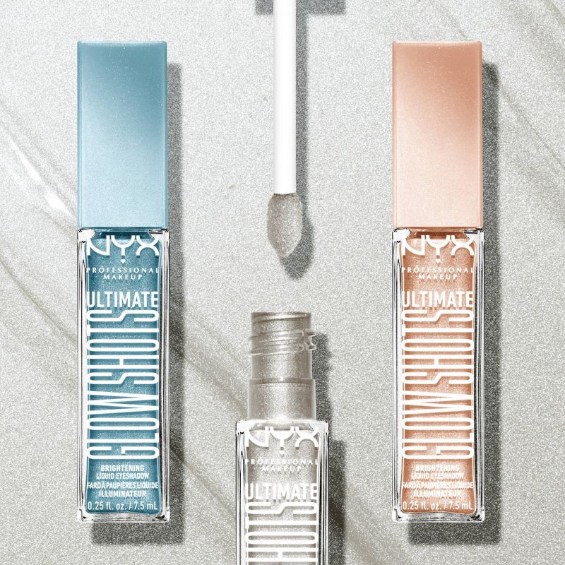 slide 6 of 10, NYX Professional Makeup Ultimate Glow Shots Vitamin C Infused Liquid Eyeshadow - Highkey Lychee - 0.25 fl oz, 0.25 fl oz