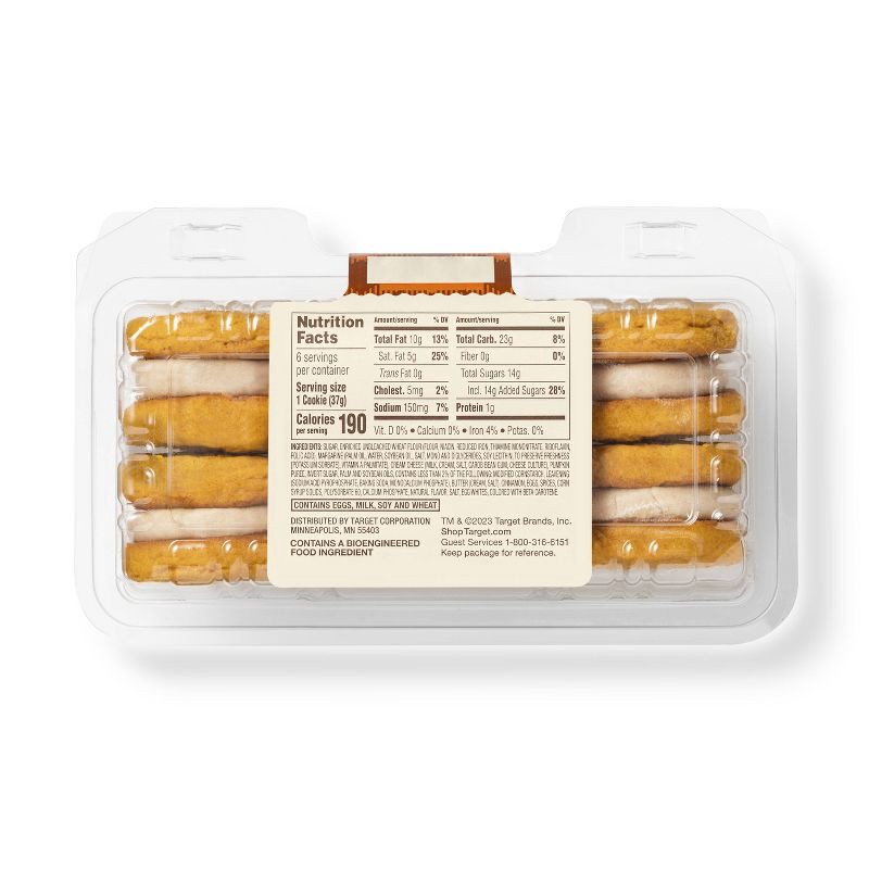 slide 3 of 3, Pumpkin Spice Soft Sandwich Cookies - 7.75oz/6ct - Favorite Day™, 7.75 oz, 6 ct