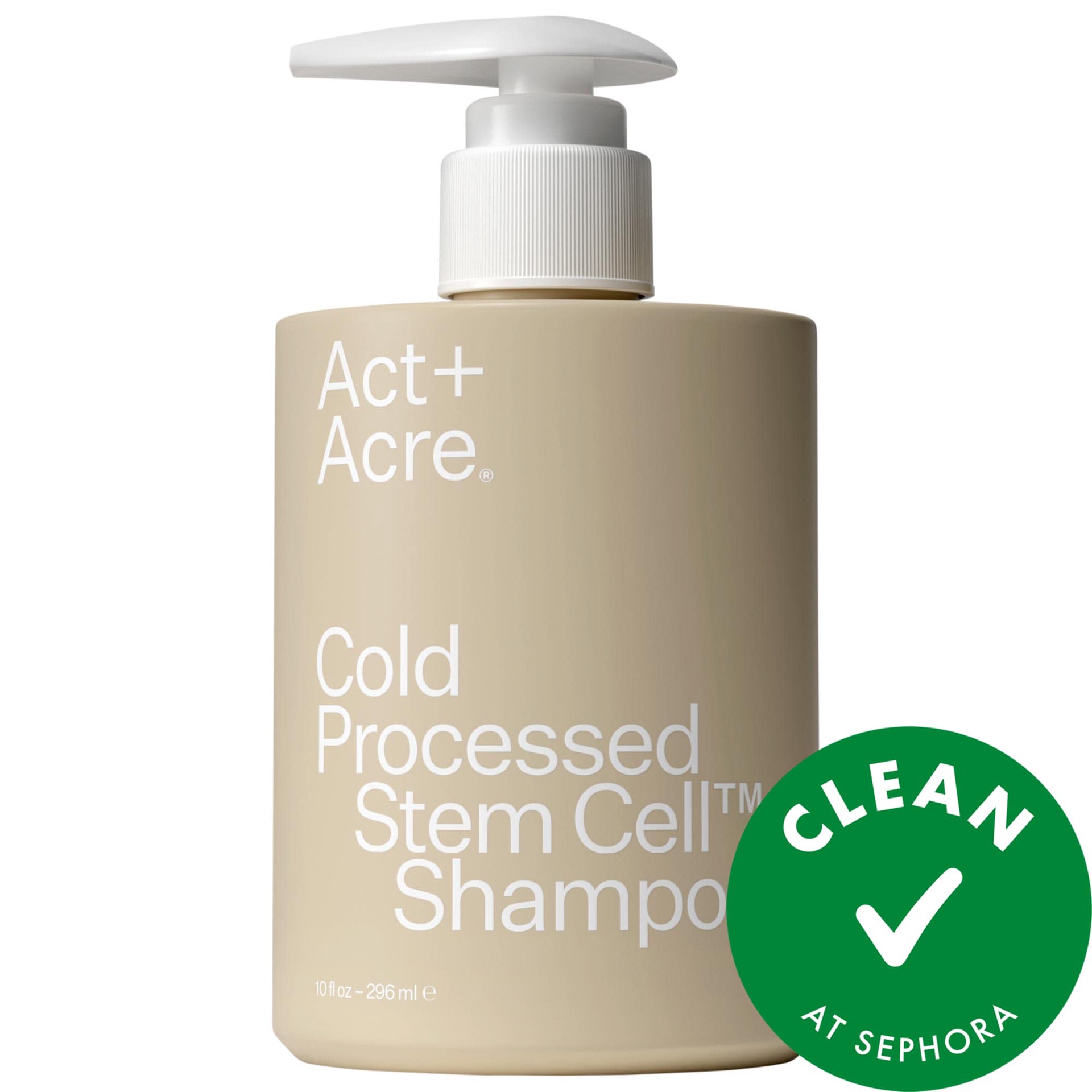 slide 1 of 9, Act+Acre Stem Cell Shampoo For Thicker+ Fuller-Looking Hair 10 oz, 10 oz