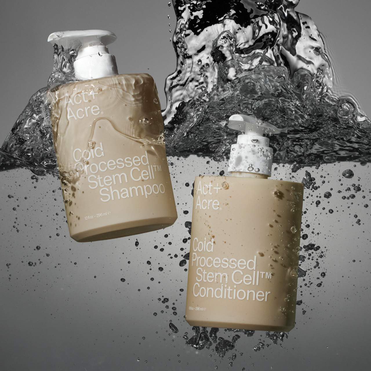 slide 9 of 9, Act+Acre Stem Cell Shampoo For Thicker+ Fuller-Looking Hair 10 oz, 10 oz