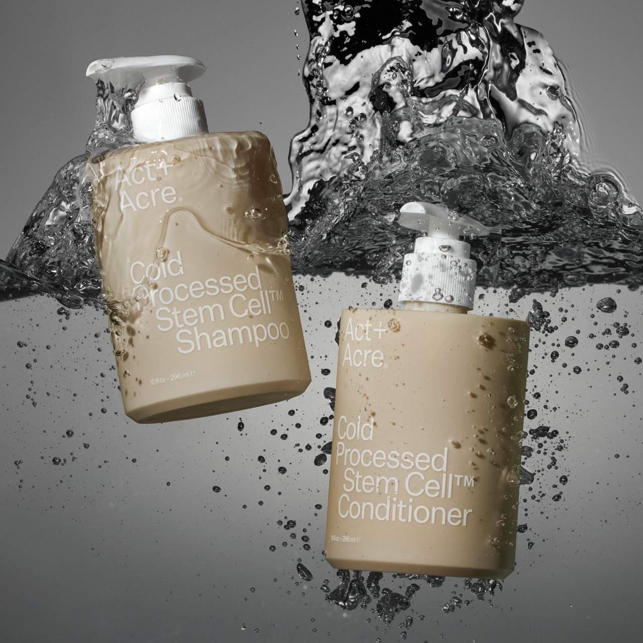 slide 4 of 4, Act+Acre Stem Cell Conditioner For Thicker+ Fuller-Looking Hair 10 oz, 10 oz
