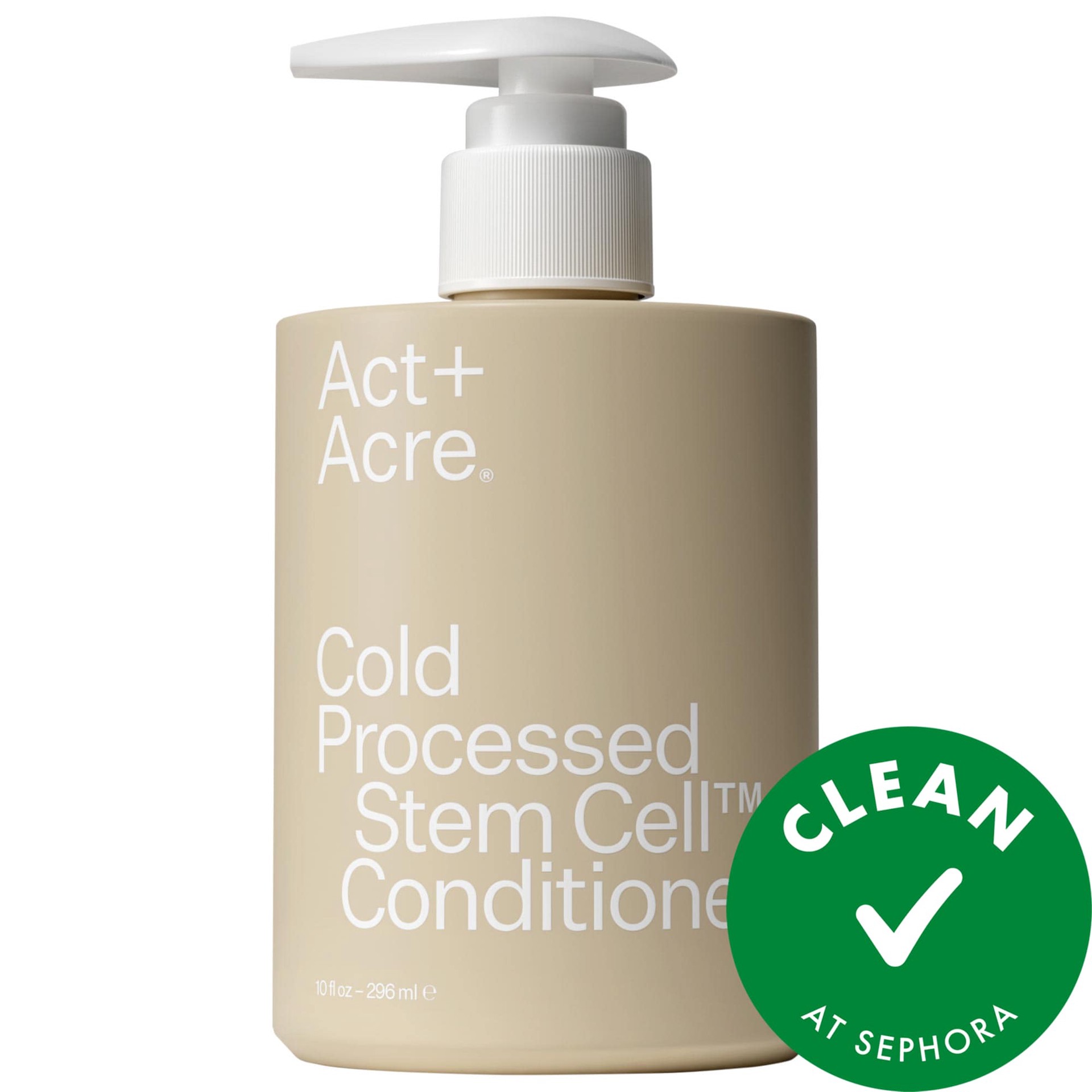 slide 1 of 4, Act+Acre Stem Cell Conditioner For Thicker+ Fuller-Looking Hair 10 oz, 10 oz