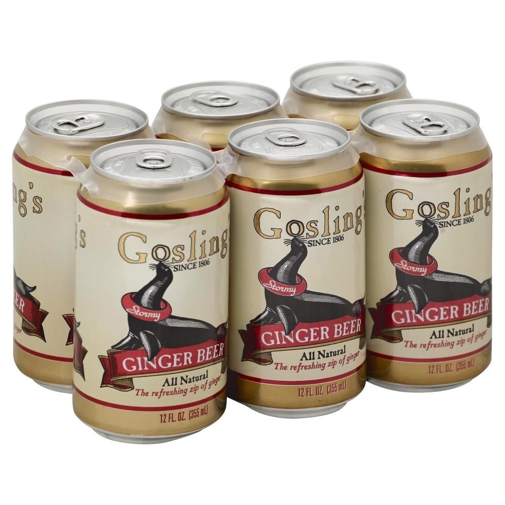 slide 1 of 1, Gosling's All Natural Ginger Beer, 6 ct; 12 fl oz