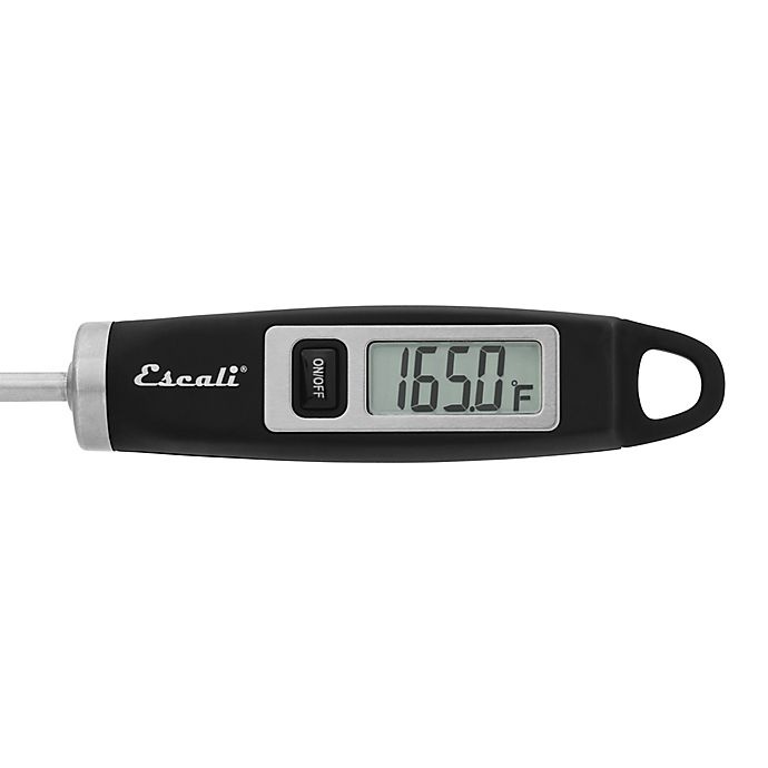 slide 4 of 9, Escali Gourmet Digital Thermometer - Black, 1 ct